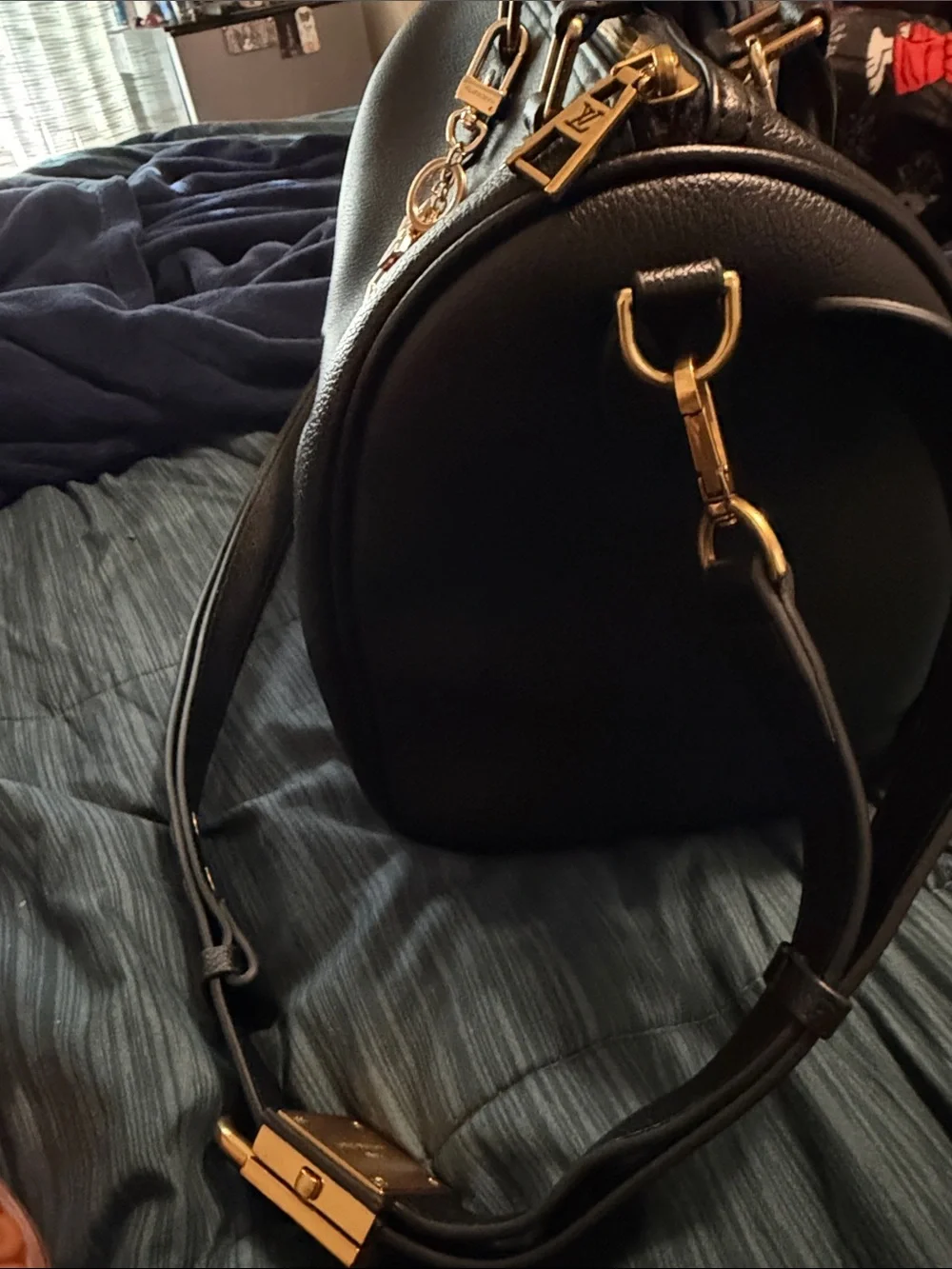 Louis Vuitton Black Leather Alma BB Satchel